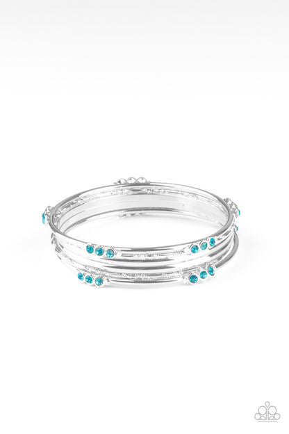 Stackable Sparkle - blue - Paparazzi bracelet