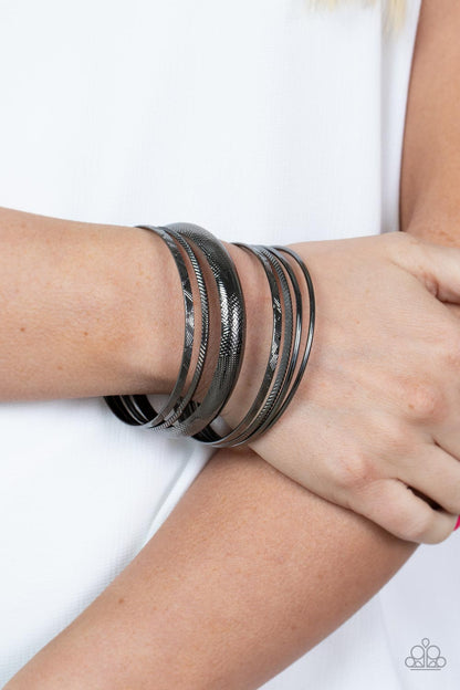 Stackable Stunner - black - Paparazzi bracelet