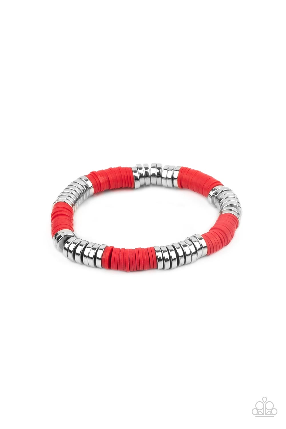 Stacked In Your Favor - red - Paparazzi bracelet