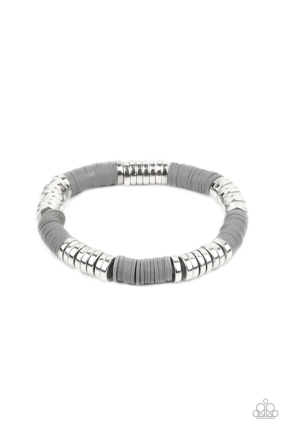 Stacked In Your Favor - silver - Paparazzi bracelet