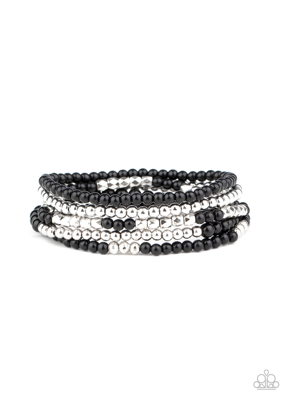 Stacked Showcase - black - Paparazzi bracelet