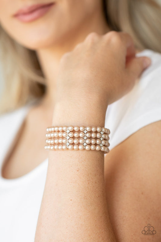 Stacked to the Top-brown-Paparazzi bracelet