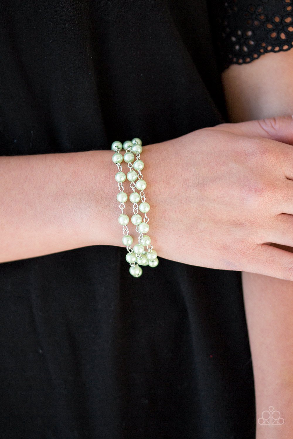 Stage Name-green-Paparazzi bracelet