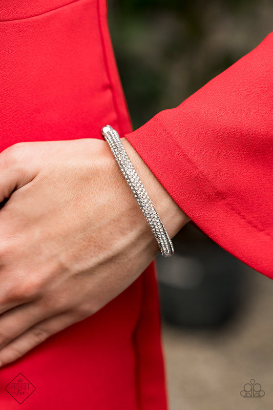 Stageworthy - white - Paparazzi bracelet