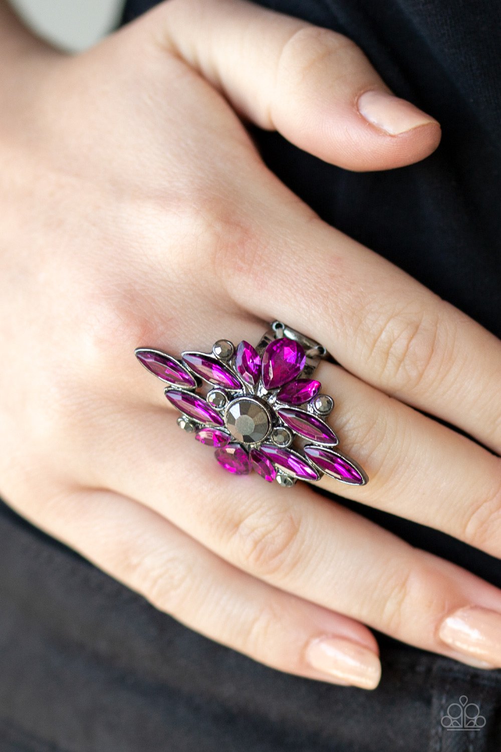 Stand Back-pink-Paparazzi ring