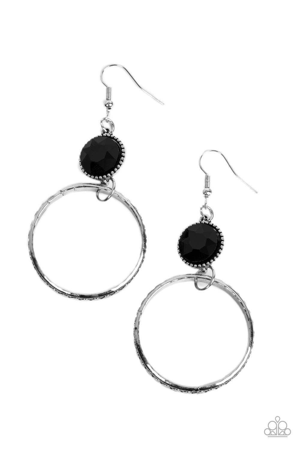 Standalone Sparkle - black - Paparazzi earrings