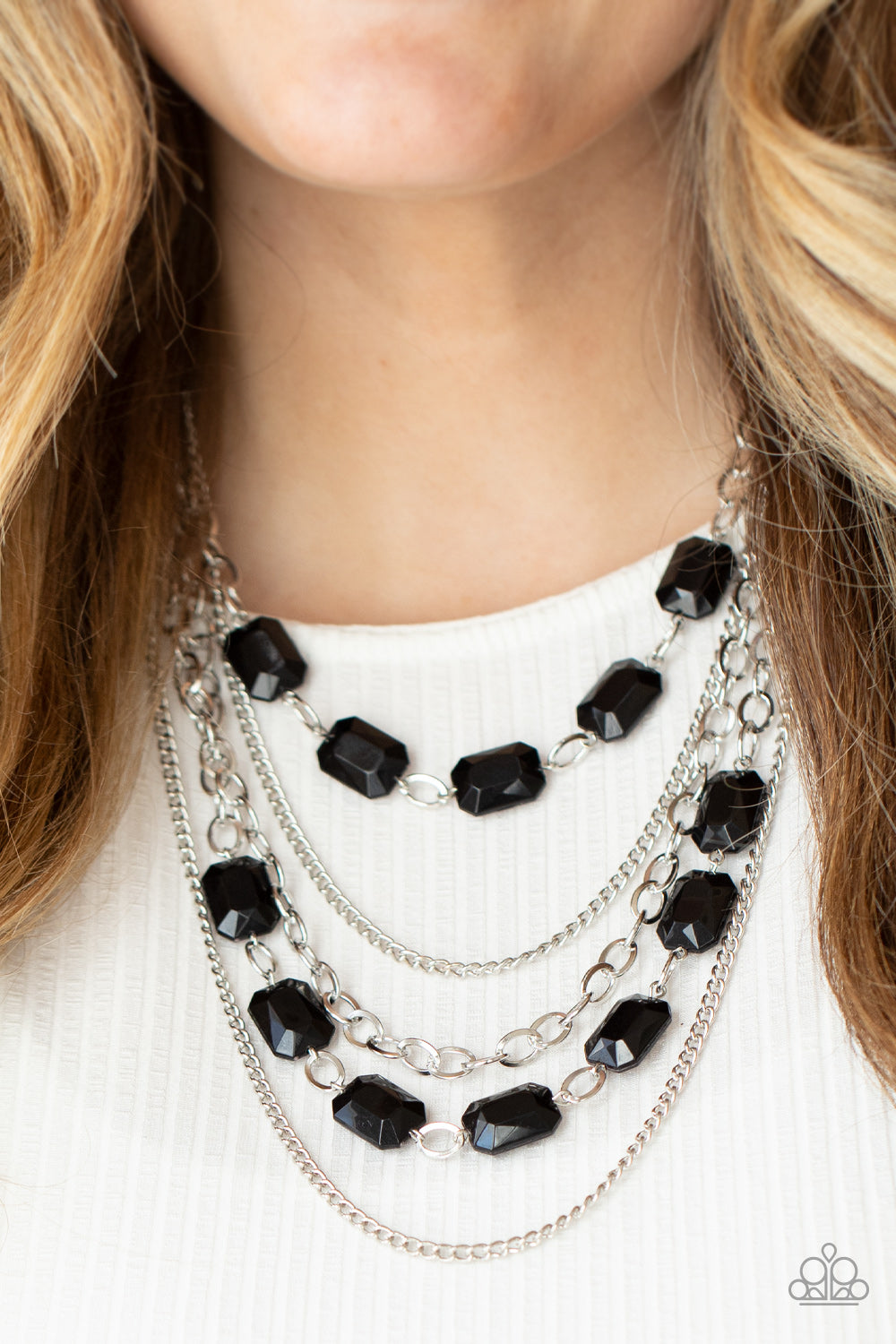 Standout Strands - black - Paparazzi necklace