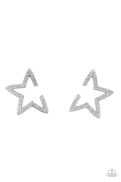 Star Player - black - Paparazzi earrings