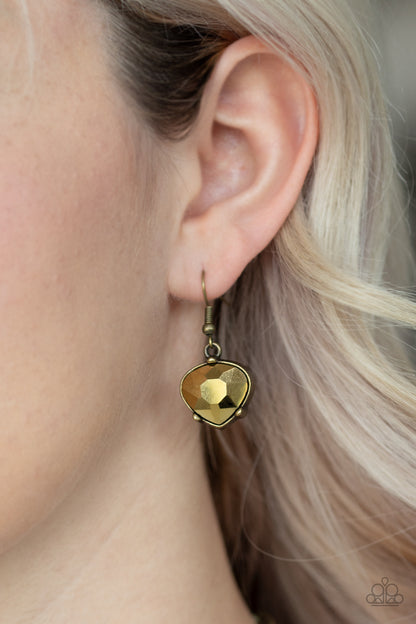 Star Quality Sparkle - brass - Paparazzi necklace