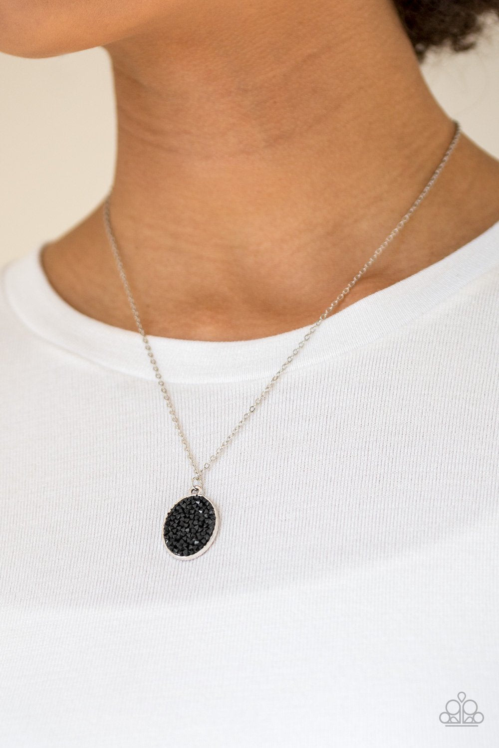 Star Crossed Stargazer-black-Paparazzi necklace