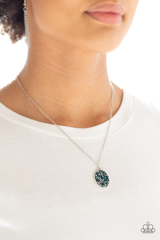 Star Crossed Stargazer-blue-Paparazzi necklace