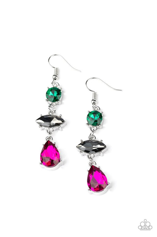 Starlet Twinkle - multi - Paparazzi earrings