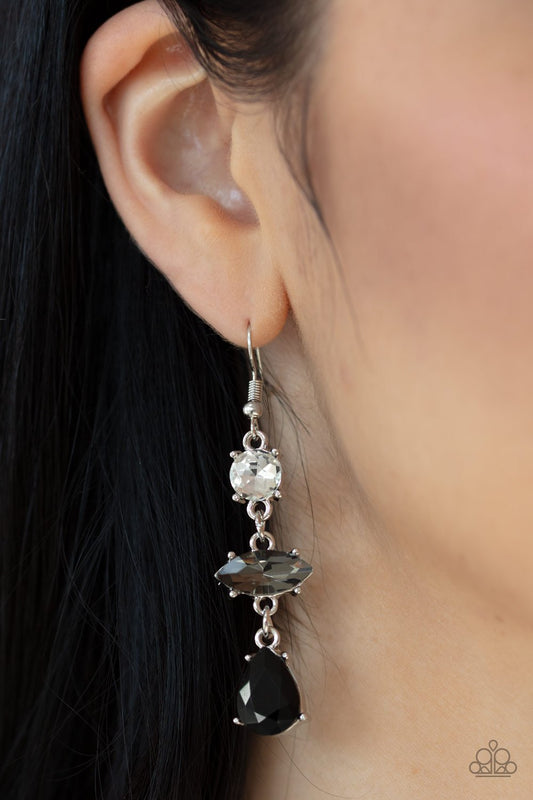 Starlet Twinkle-black-Paparazzi earrings