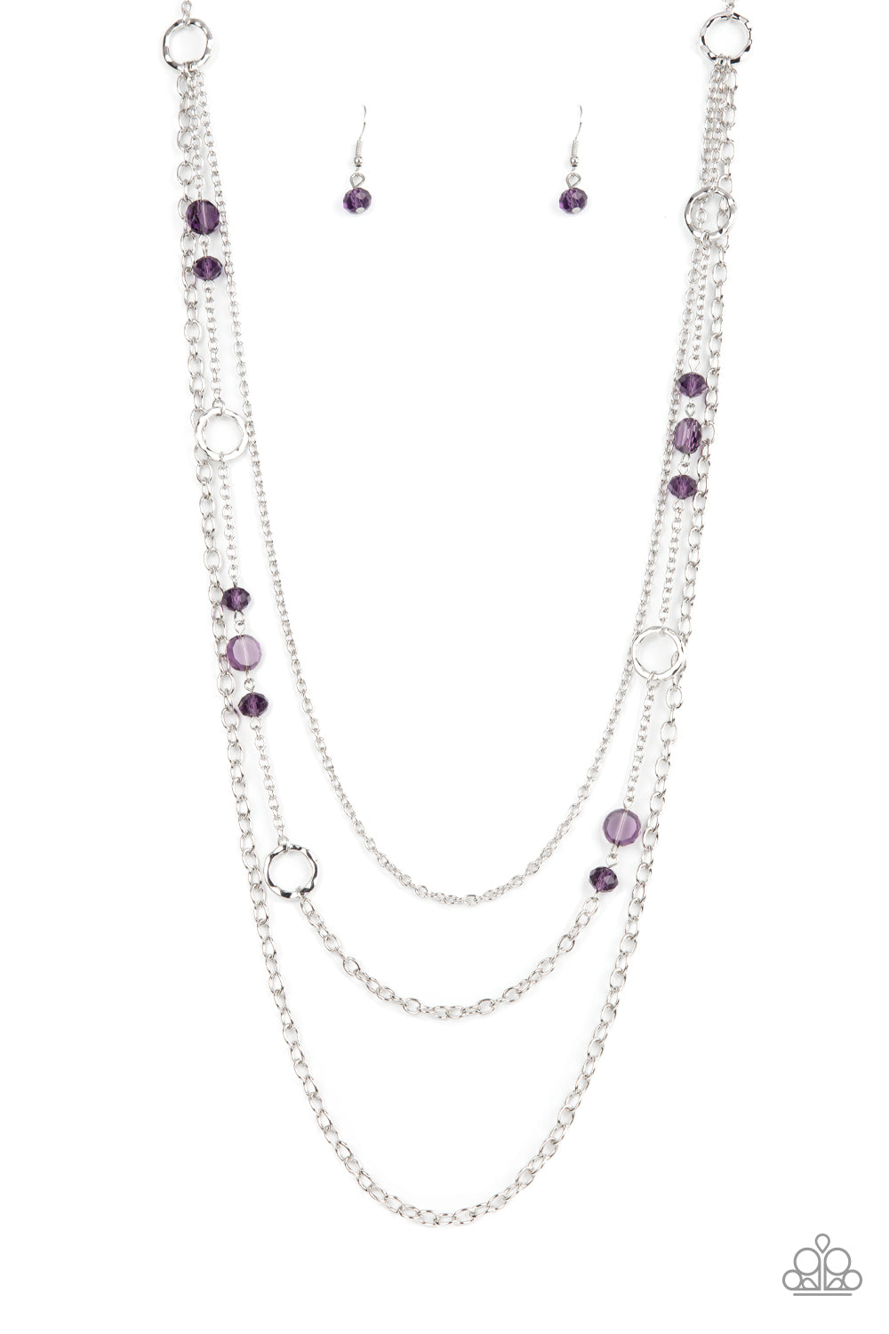 Starry-Eyed Eloquence - purple - Paparazzi necklace