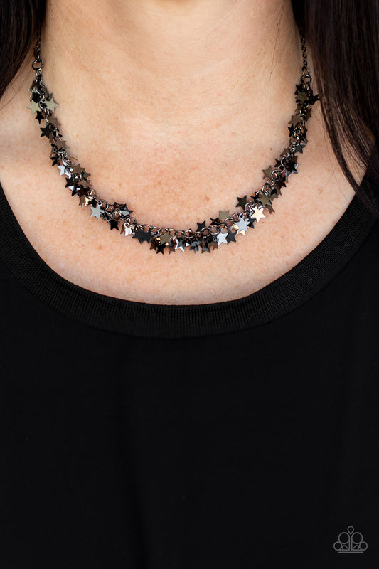Starry Anthem - black - Paparazzi necklace