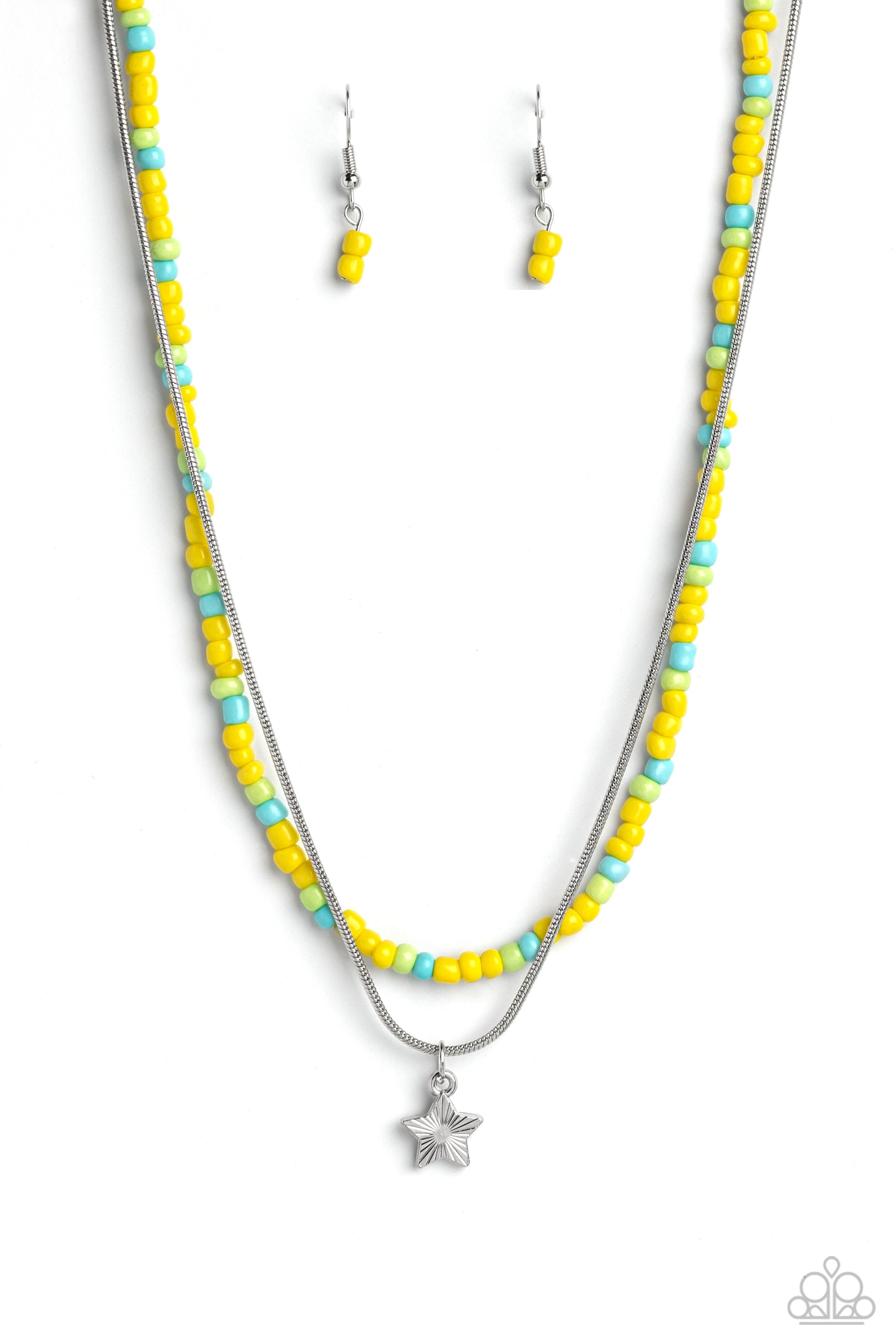 Starry Serendipity - yellow - Paparazzi necklace