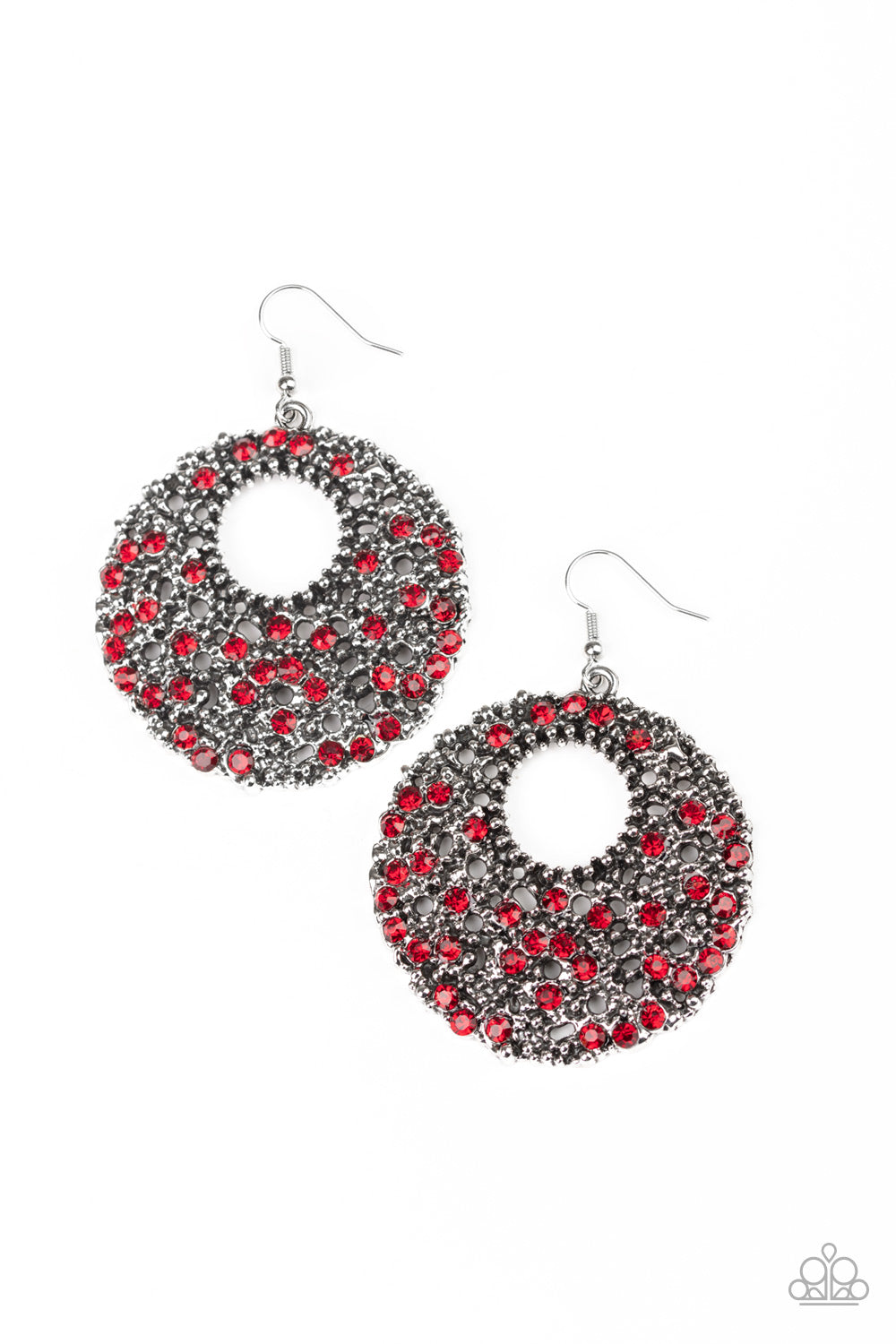Starry Showcase - red - Paparazzi earrings