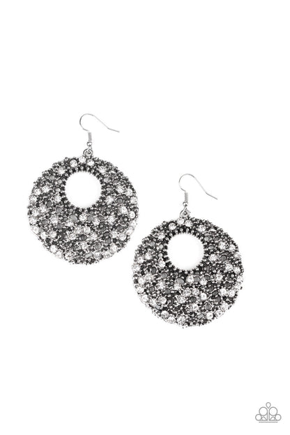 Starry Showcase - white - Paparazzi earrings