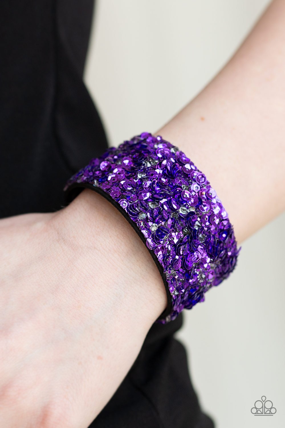 Starry Sequins-purple-Paparazzi bracelet