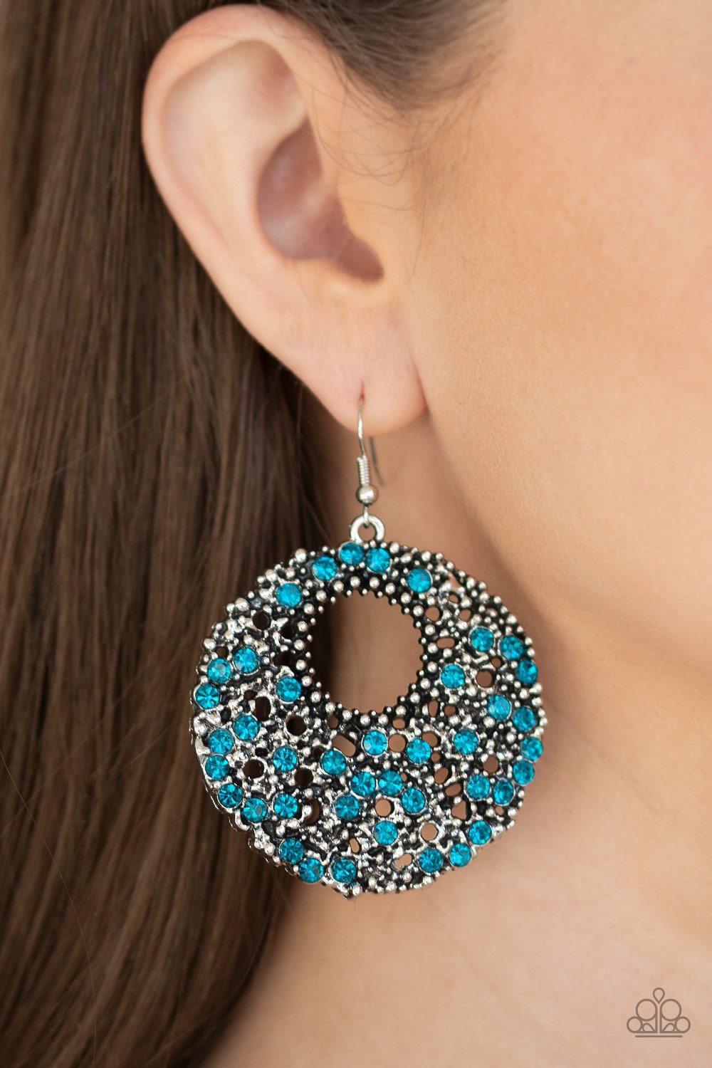 Starry Showcase-blue-Paparazzi earrings