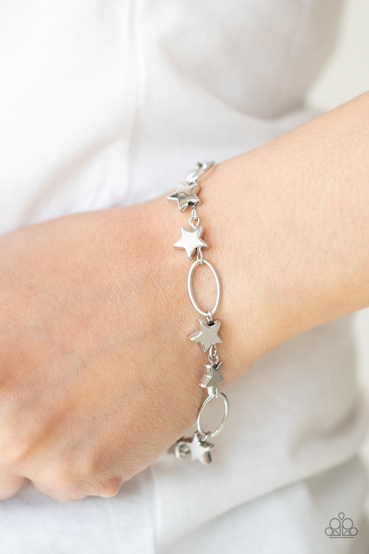 Stars and Sparks - silver - Paparazzi bracelet