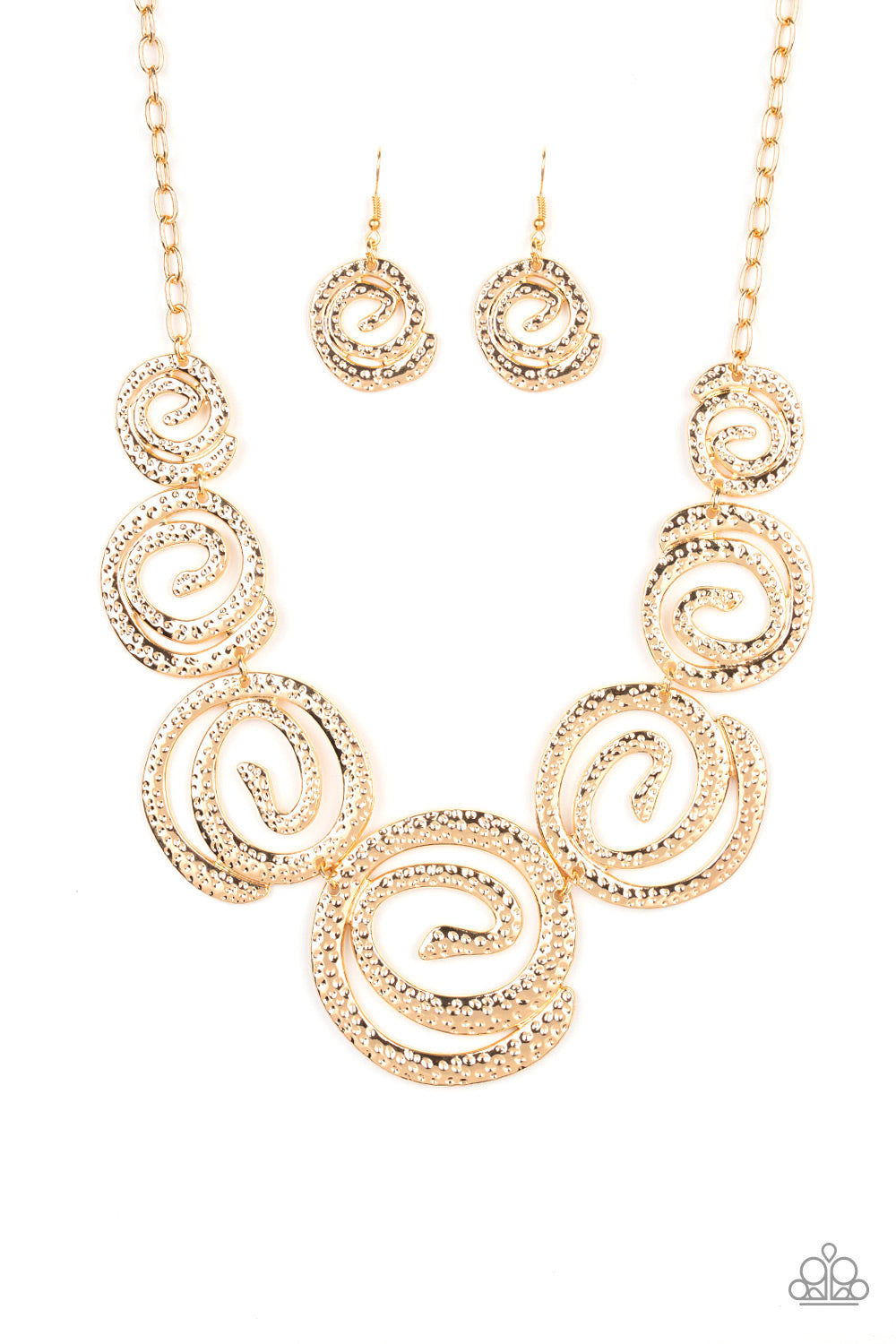 Statement Swirl - gold - Paparazzi necklace