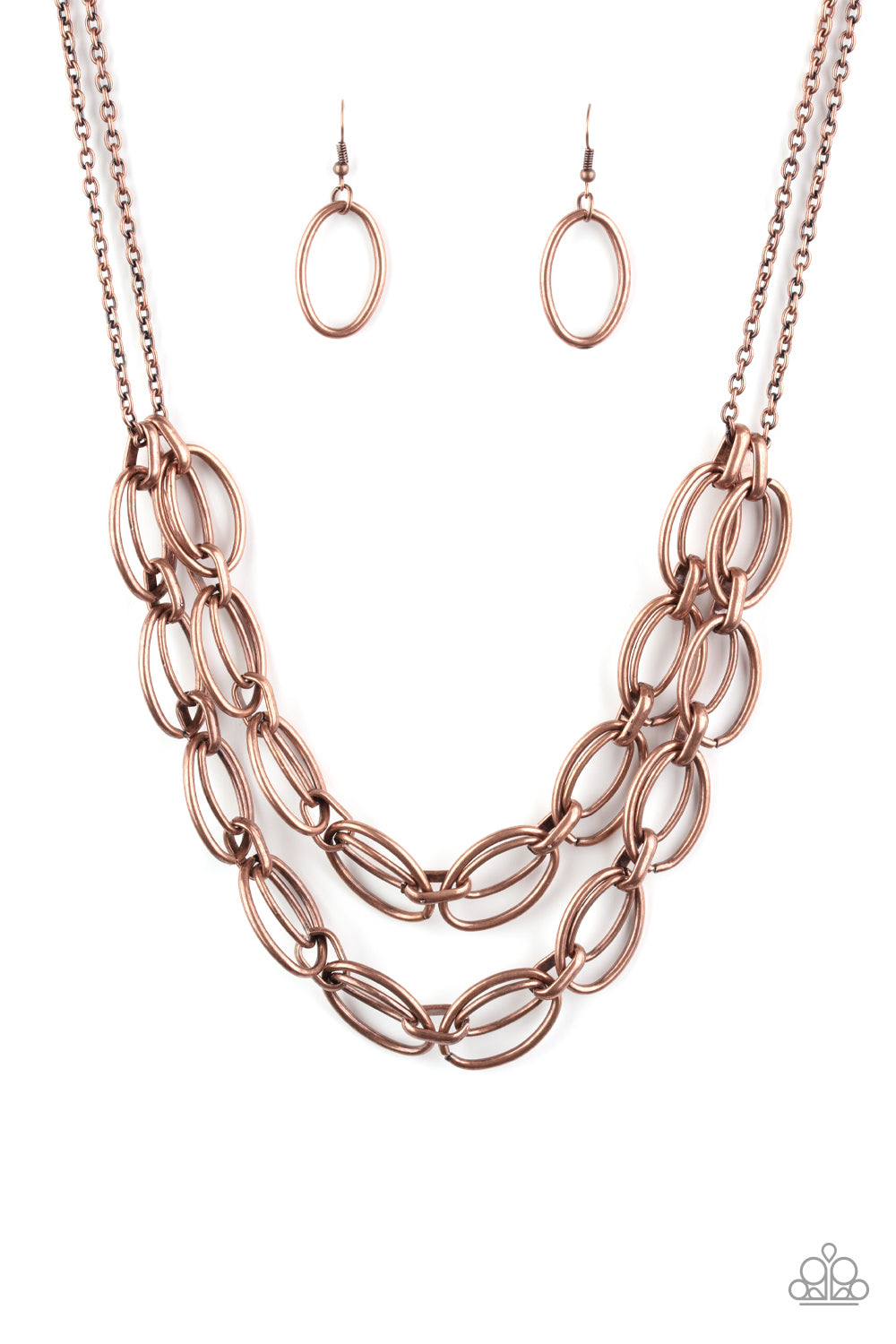 Status Quo - copper - Paparazzi necklace