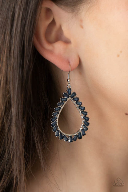 Stay Sharp - blue - Paparazzi earrings