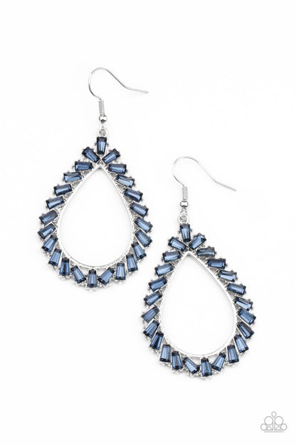 Stay Sharp - blue - Paparazzi earrings
