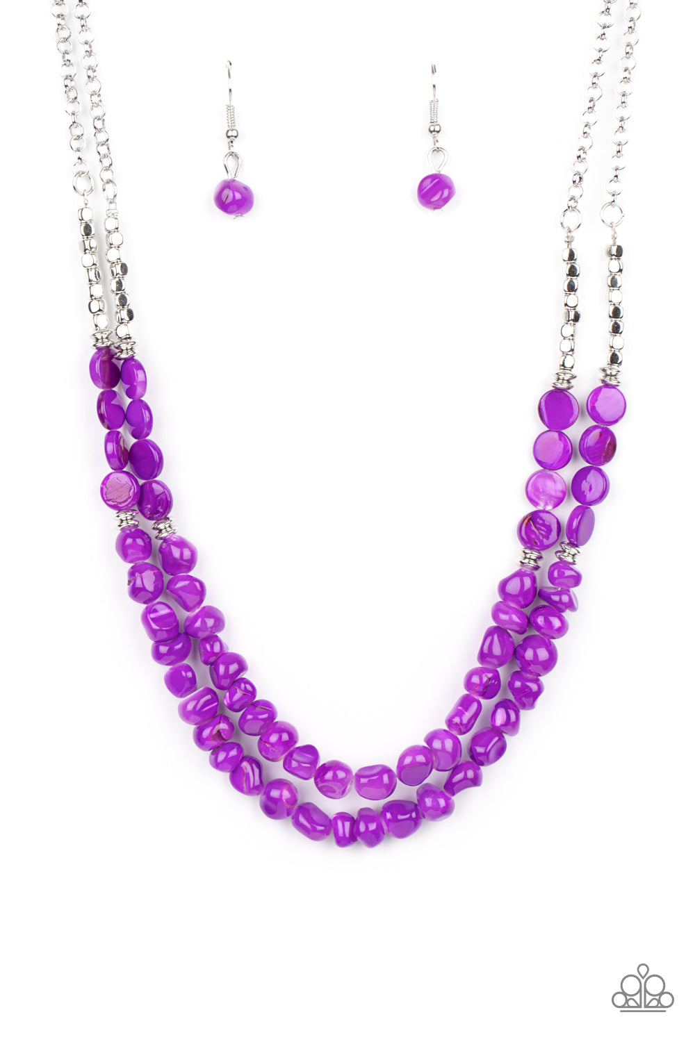 Staycation Status - purple - Paparazzi necklace