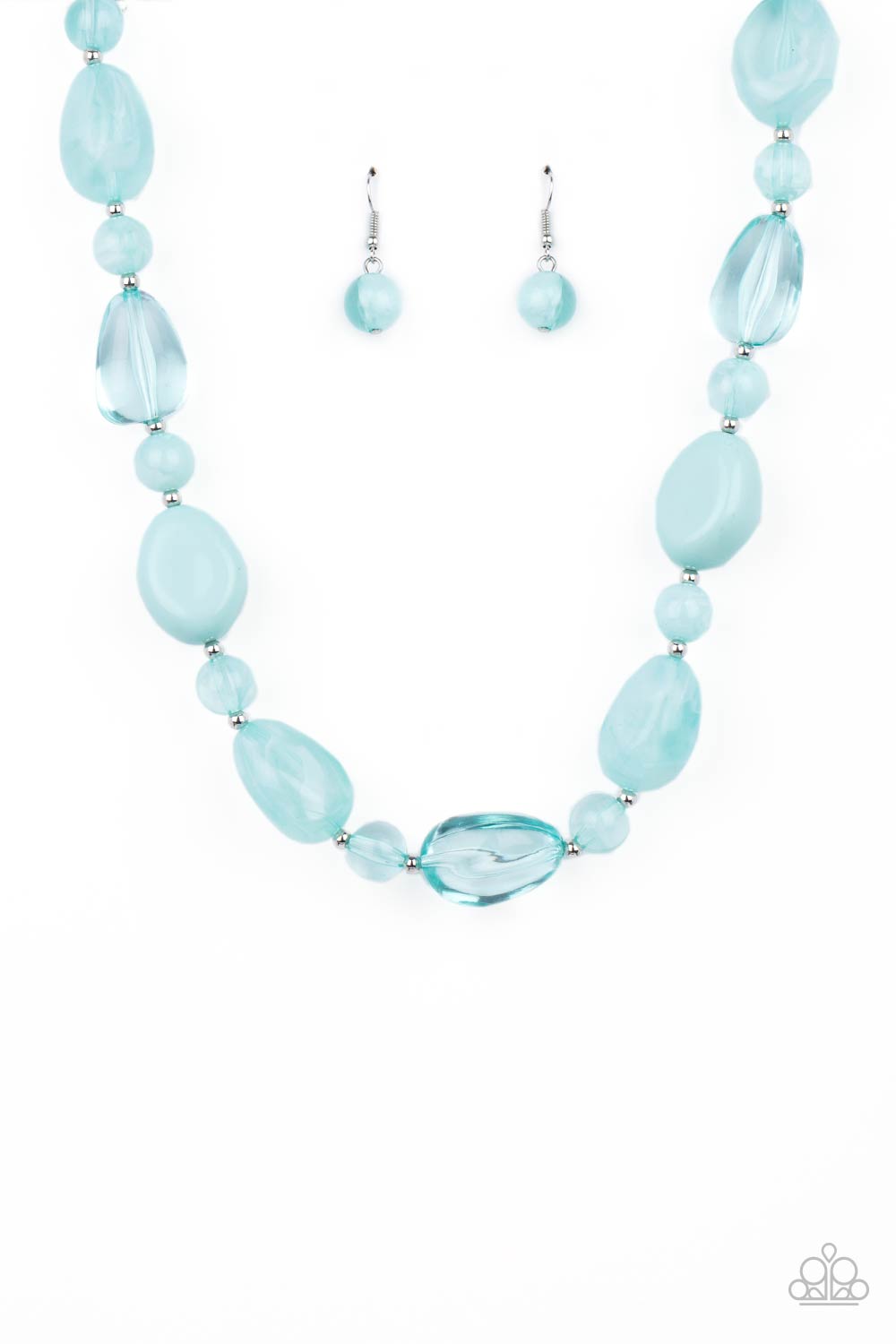 Staycation Stunner - blue - Paparazzi necklace