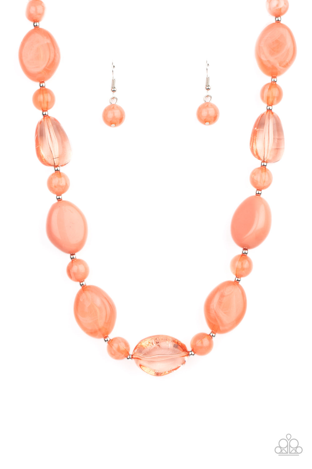 Staycation Stunner - orange - Paparazzi necklace