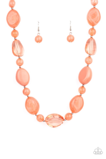 Staycation Stunner - orange - Paparazzi necklace