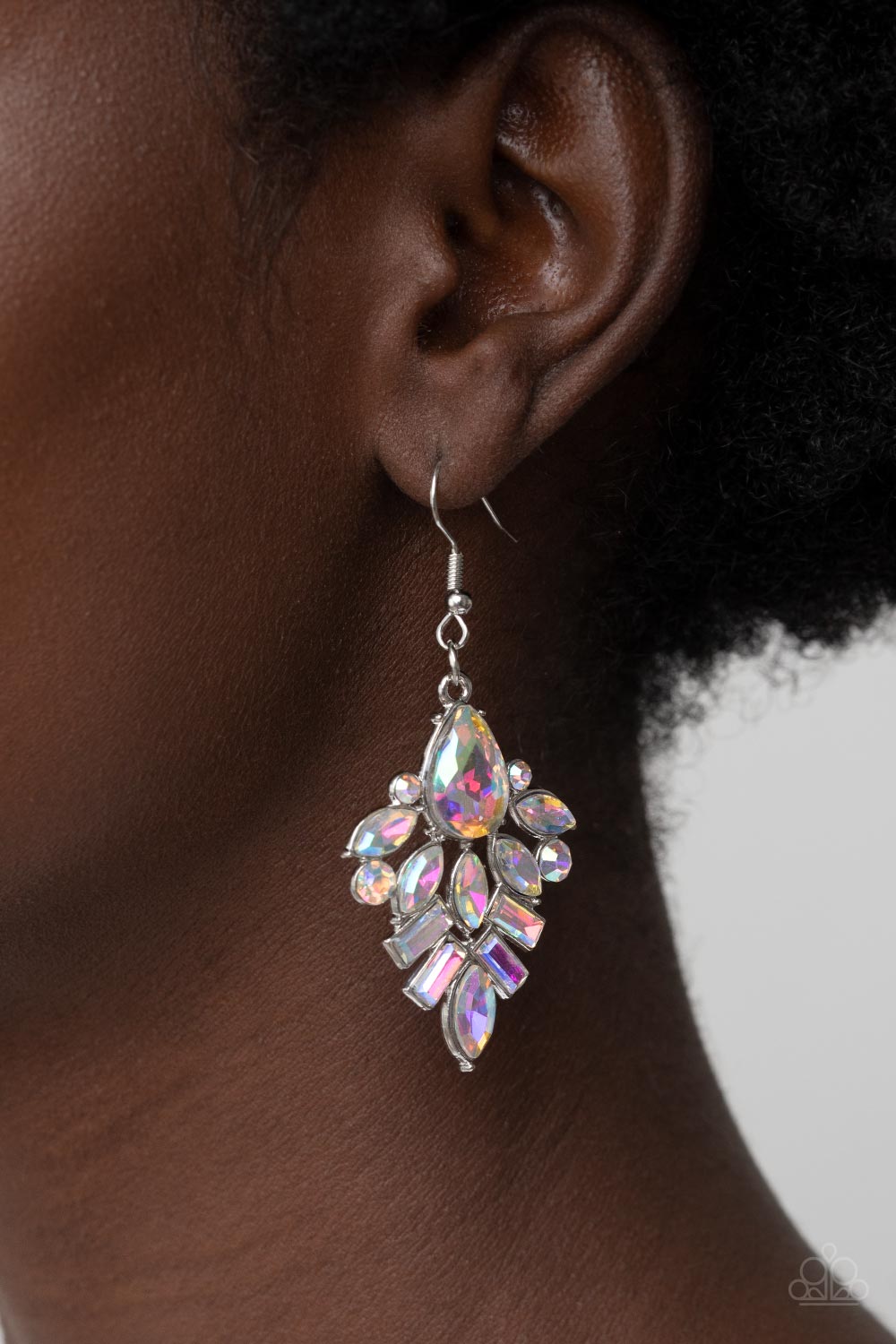 Stellar-escent Elegance - multi - Paparazzi earrings