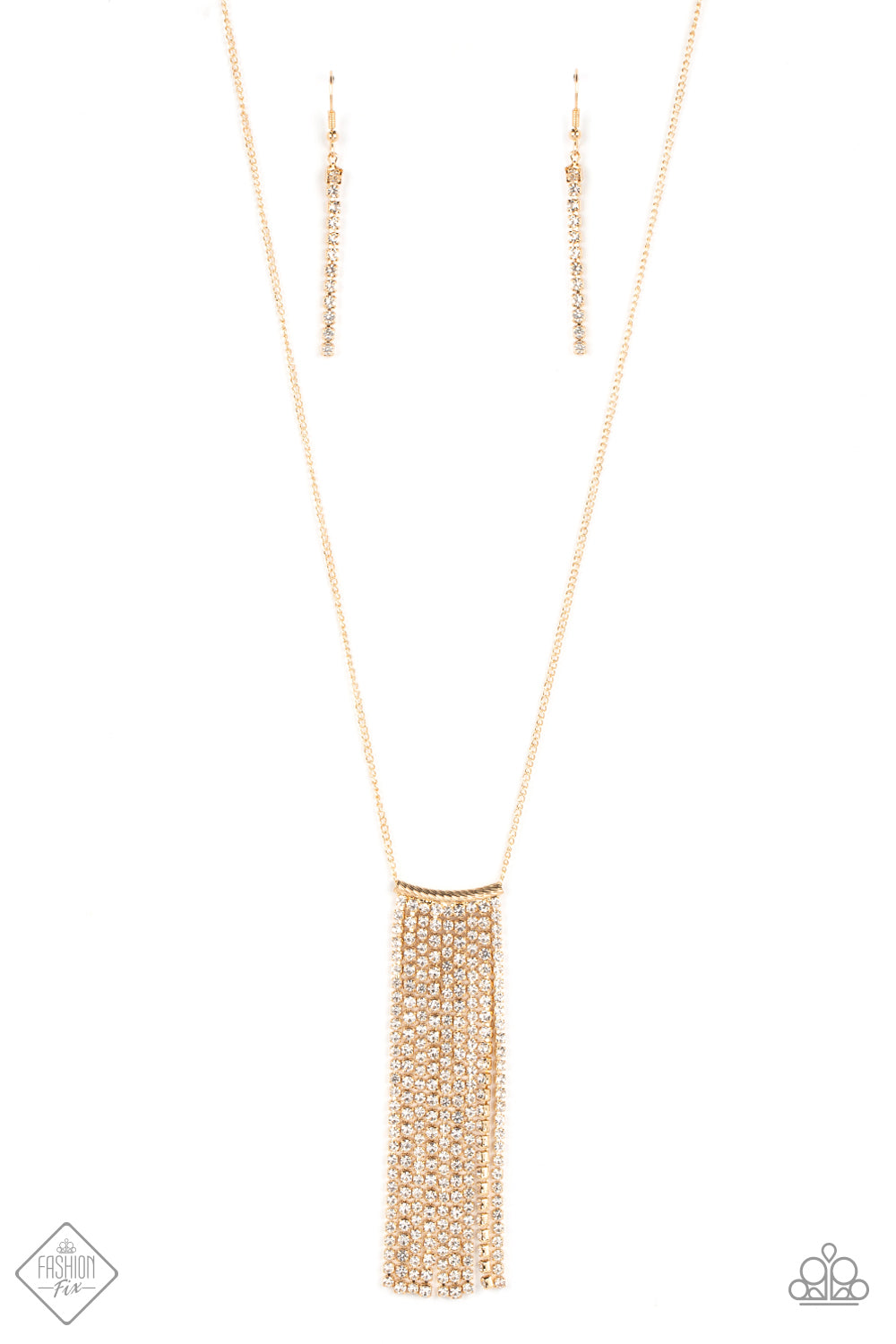 Stellar Crescendo - gold - Paparazzi necklace