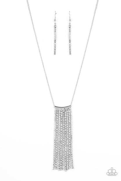 Stellar Crescendo - white - Paparazzi necklace