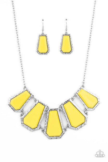 Stellar Heiress - yellow - Paparazzi necklace