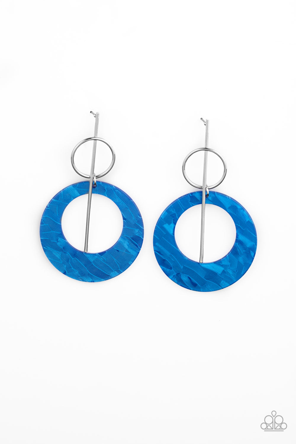 Stellar Stylist - blue - Paparazzi earrings