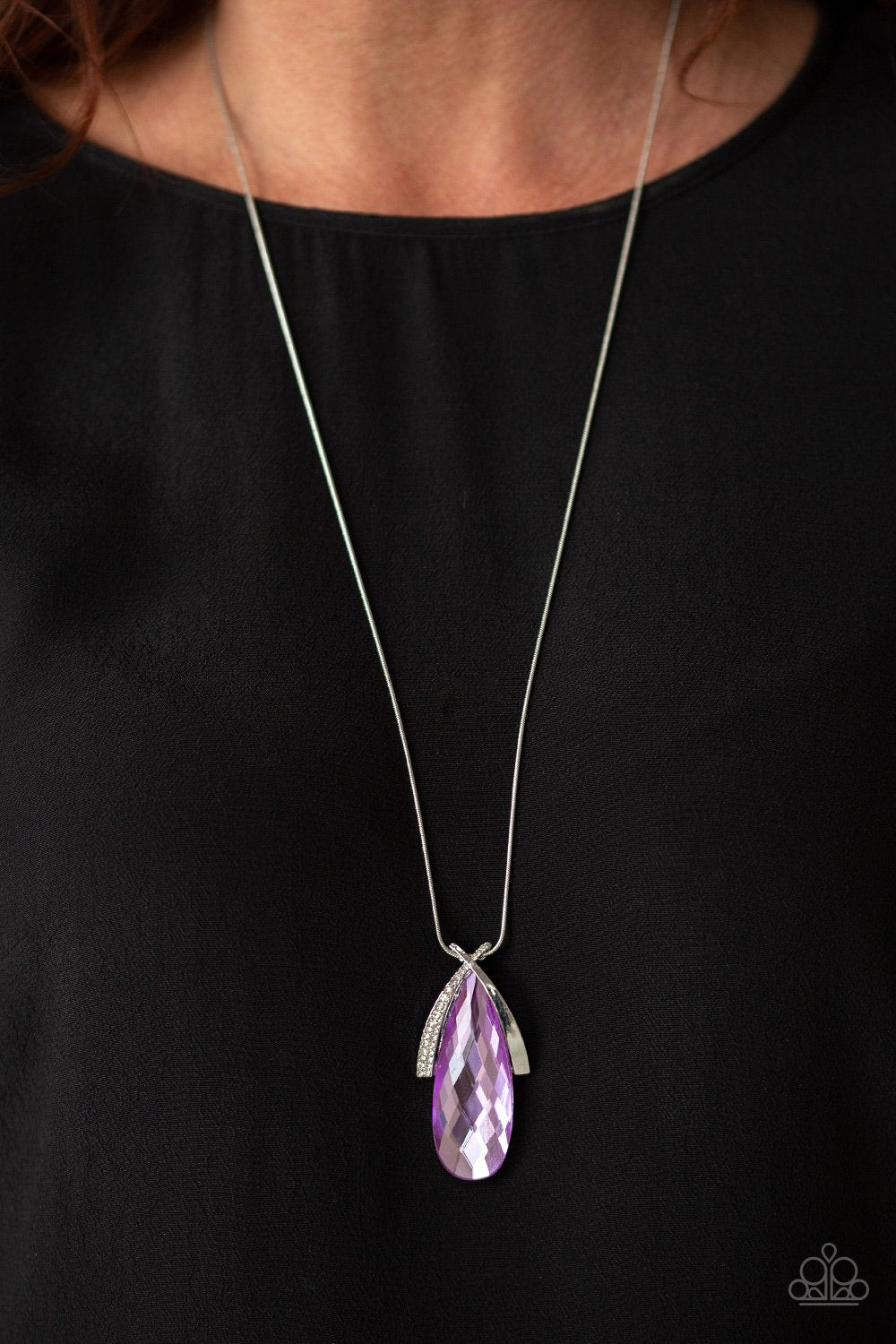Stellar Sophistication-purple-Paparazzi necklace