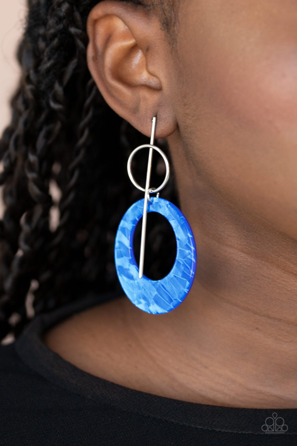 Stellar Stylist-blue-Paparazzi earrings
