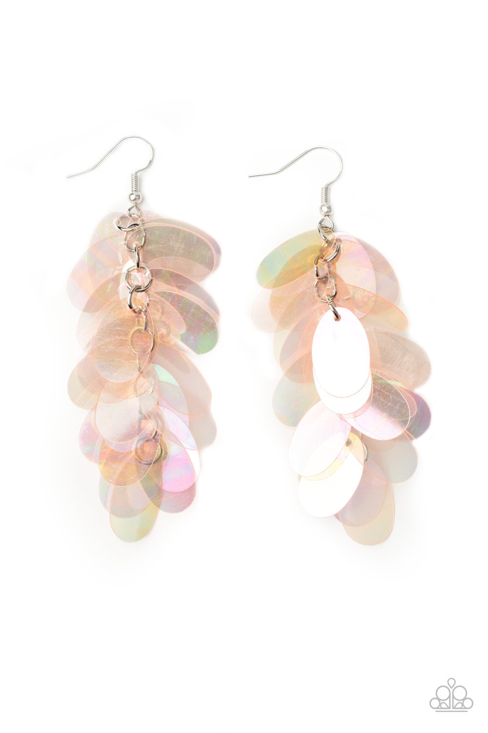 Stellar in Sequins - pink - Paparazzi earrings