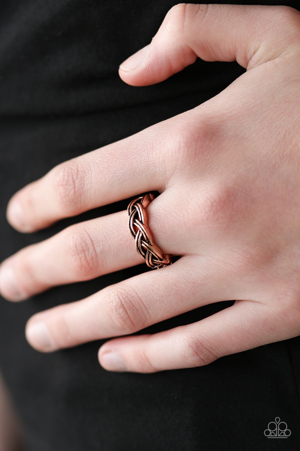 Step Up To the PLAIT - copper - Paparazzi ring