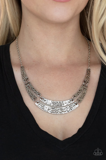 Stick To The ARTIFACTS - silver - Paparazzi necklace