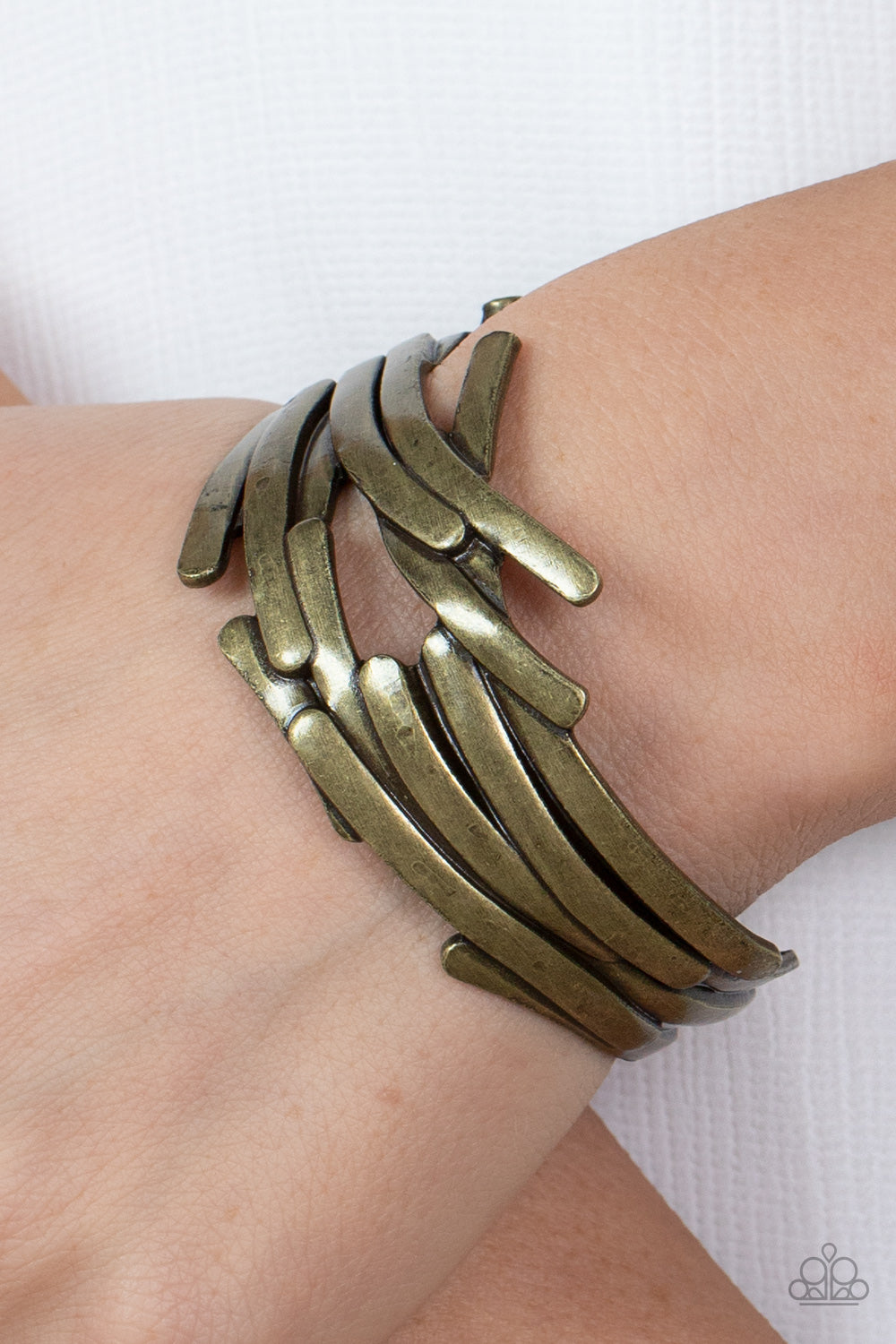 Stockpiled Style - brass - Paparazzi bracelet