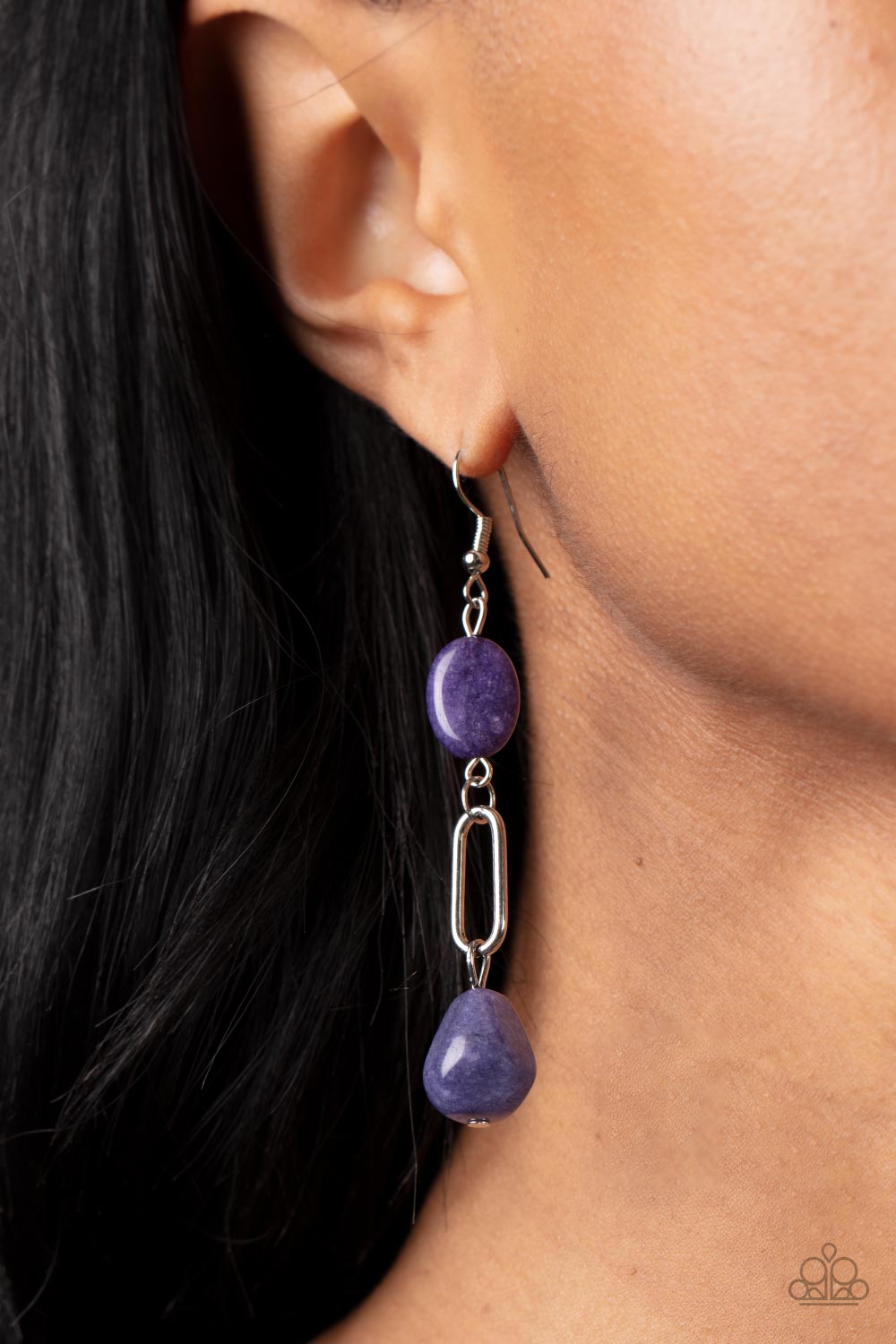 Stone Apothecary - purple - Paparazzi earrings
