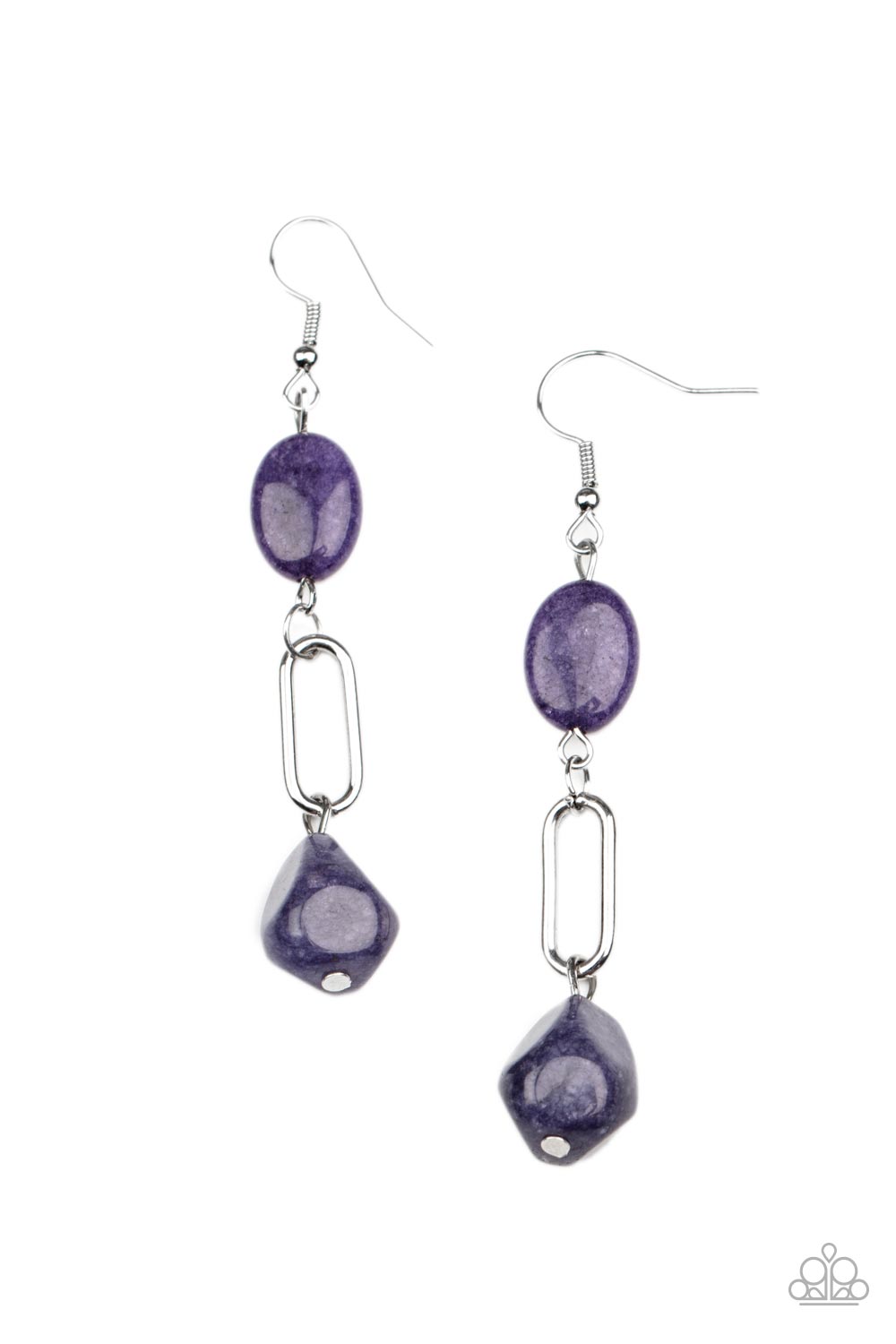 Stone Apothecary - purple - Paparazzi earrings