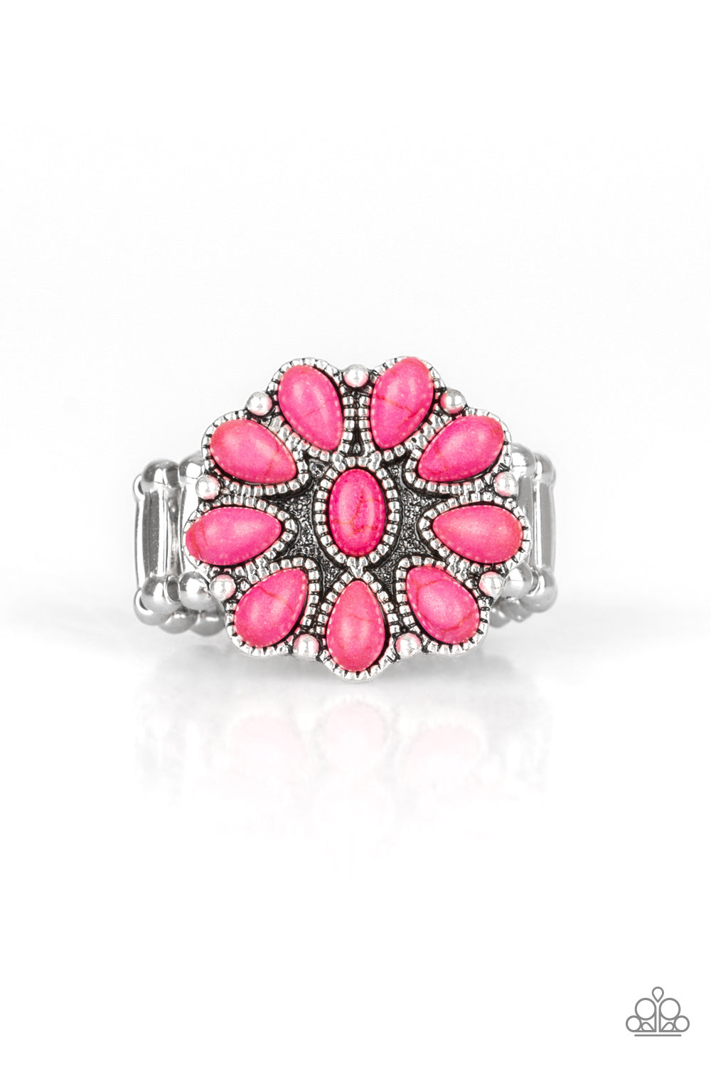 Stone Gardenia - pink - Paparazzi ring