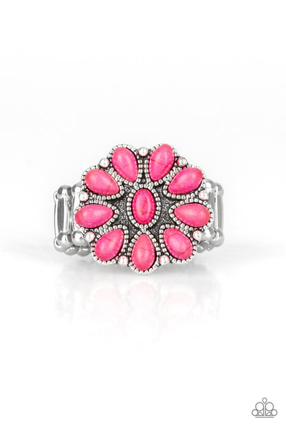Stone Gardenia - pink - Paparazzi ring