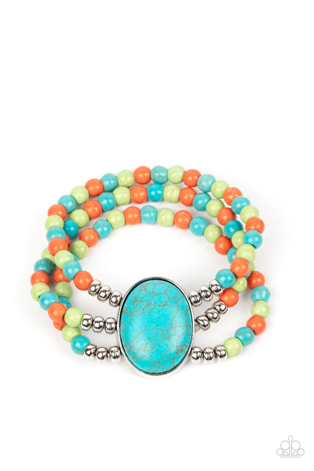 Stone Pools - multi - Paparazzi bracelet
