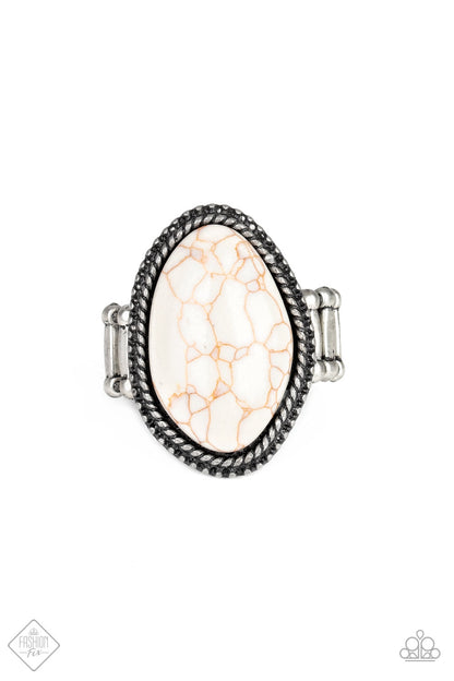 Stone Samba - white - Paparazzi ring